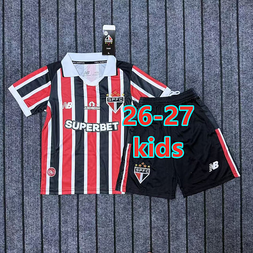 26-27 Sao Paulo Away Kids Jersey+shorts Kit 16 -28