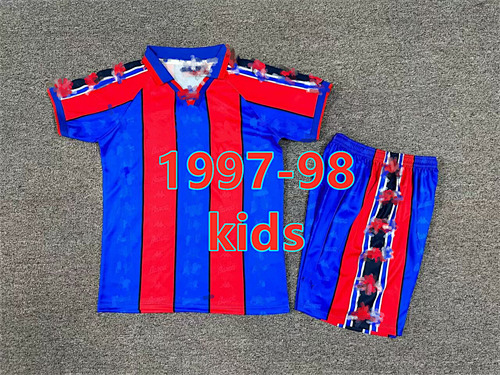 Barcelona Home Retro Kids Jersey+shorts Kit -28