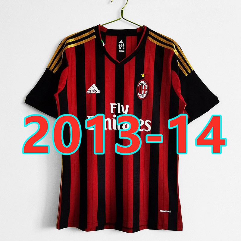 AC Milan Retro TopThai Quality Home Jersey S-2XL AC