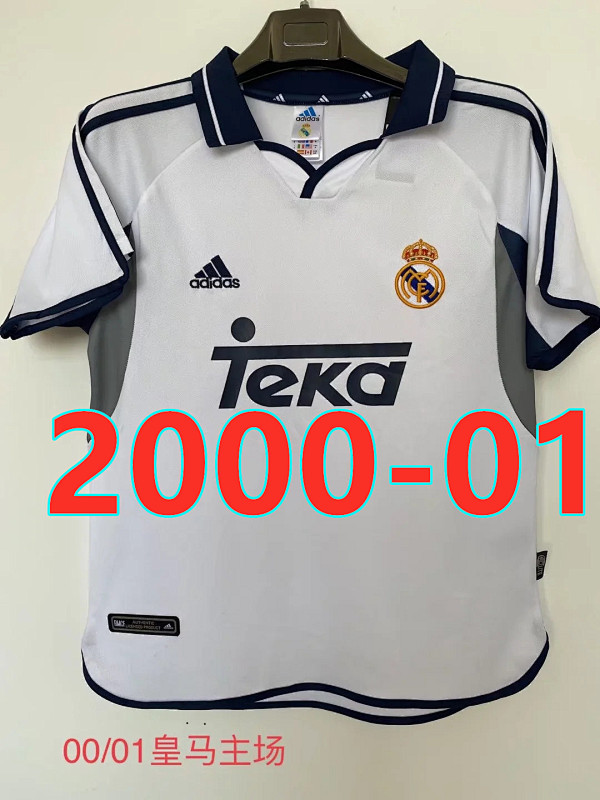 Real Madrid Retro Home Jersey S-2XL