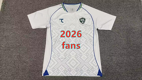 Uzbekistan Away Fans Version Jersey S-4XL