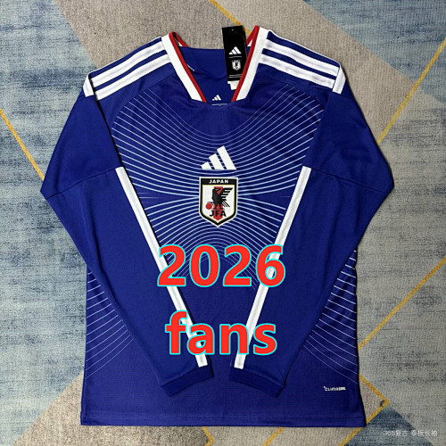 Japan Home Fans Long Sleeve Jersey S-2XL