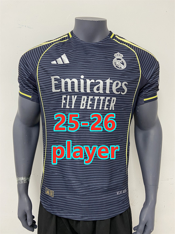 25-26 Real Madrid Away Player Version Jersey S-2XL