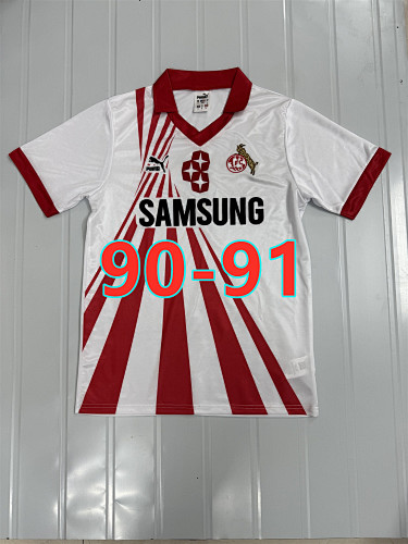 90-91 Koln Home Retro Jersey S-2XL