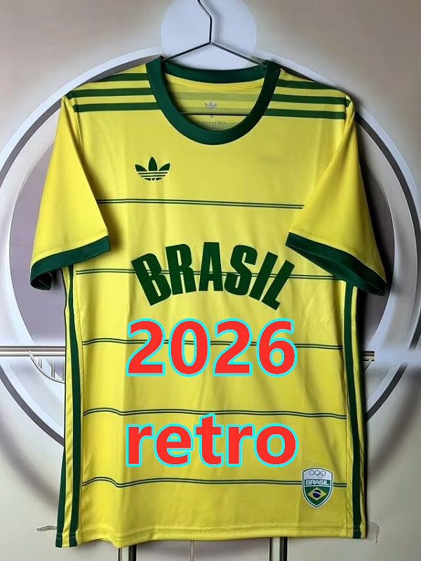 Brazil Retro Fans Version Jersey S-4XL