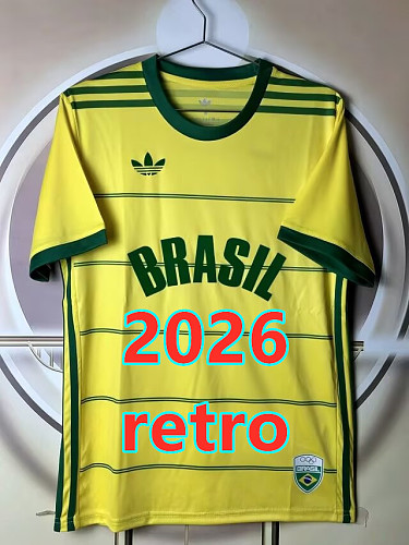 Brazil Retro Fans Version Jersey S-4XL