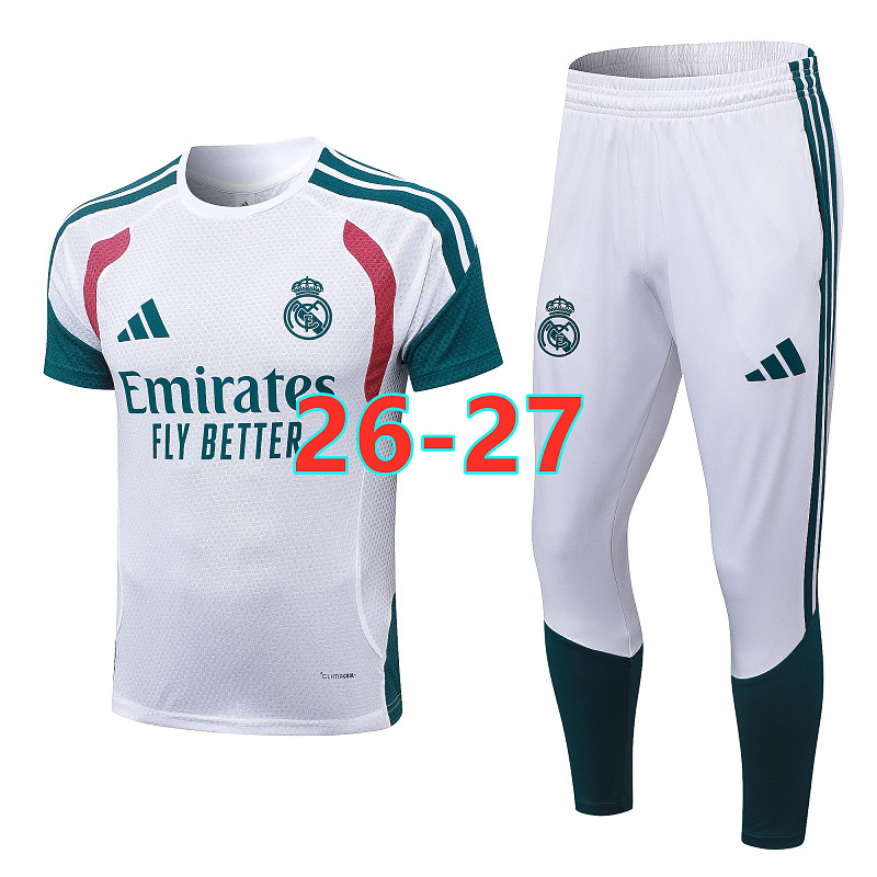 26-27 Real Madrid Player Short Sleeve+pants Kit S-3XL