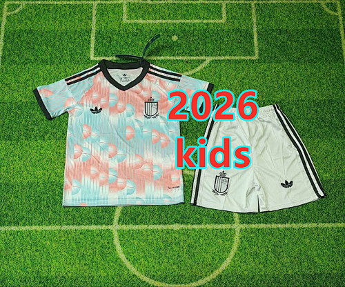Belgium Away Kids Jersey+shorts Kit 16 -28
