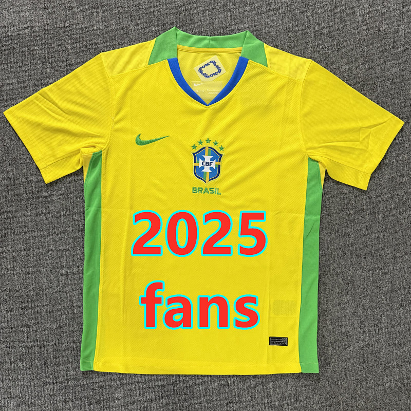 Brazil Home Fans Version Jersey S-2XL
