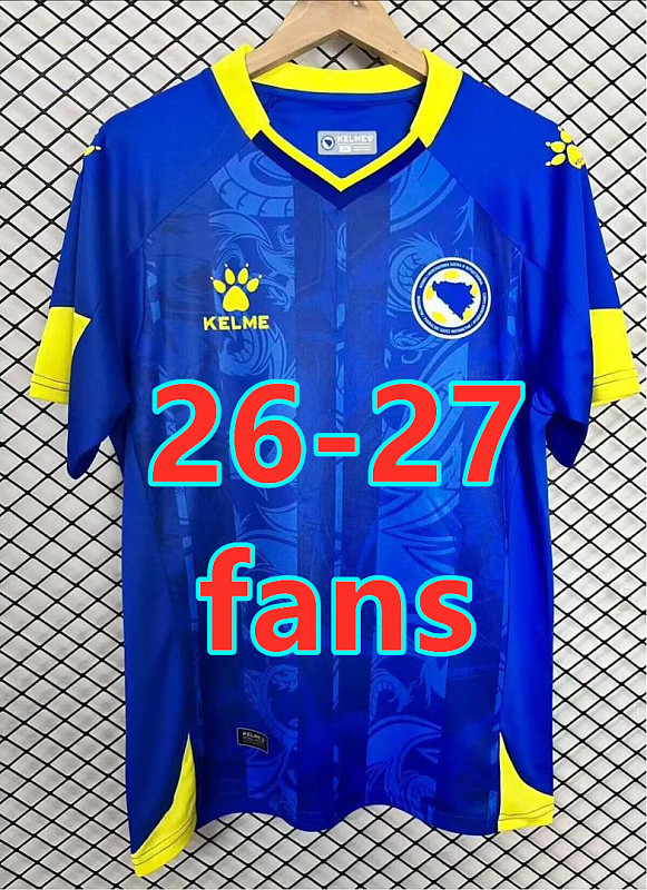 Bosnia And Herzegovina Home Fans 32 Teams Jersey S-4XL 32