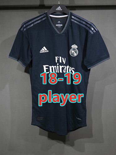 Real Madrid Retro Away Player Version Jersey S-2XL