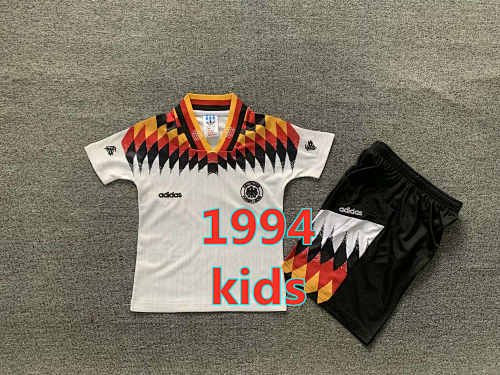 Germany Home Retro Kids Jersey+shorts Kit 16 -28