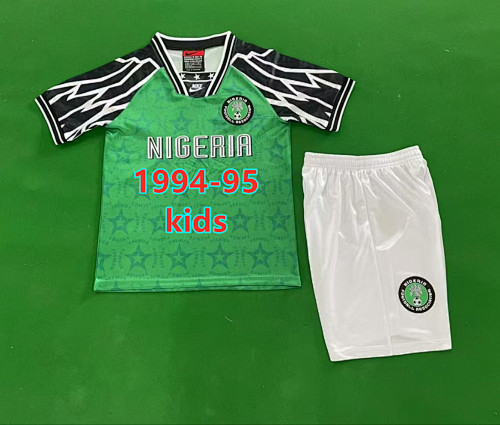 Nigeria Home Retro Kids Jersey+shorts 16 -28