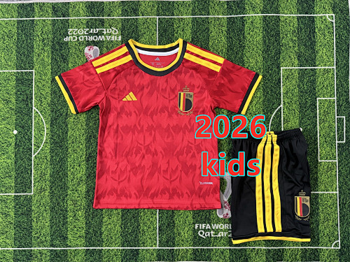 Belgium Home Kids Jersey+shorts Kit 16 -28
