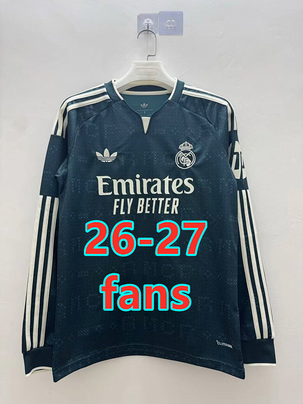 26-27 Real Madrid Away Fans Long Jersey S-4XL