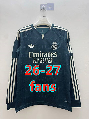 26-27 Real Madrid Away Fans Long Jersey S-4XL