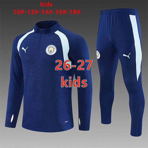 26-27 Manchester City Kids Long Sleeve Tracksuit 10 -18