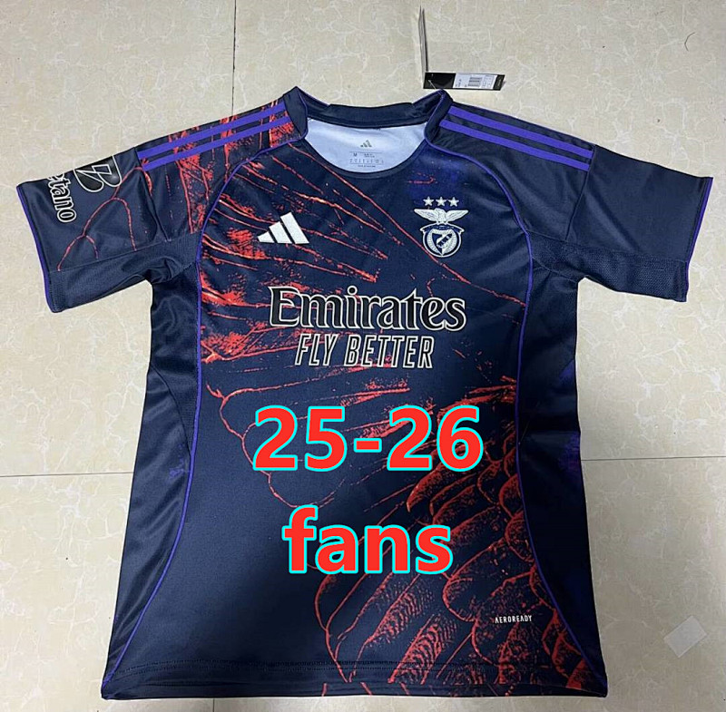 25-26 Benfica 4th Fans Version Jersey S-4XL