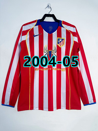 Atletico Madrid Home Retro Long Sleeve Jersey S-4XL