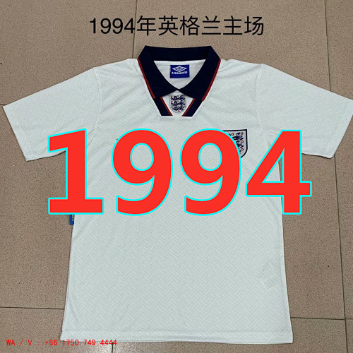 England Retro Home Jersey S-2XL