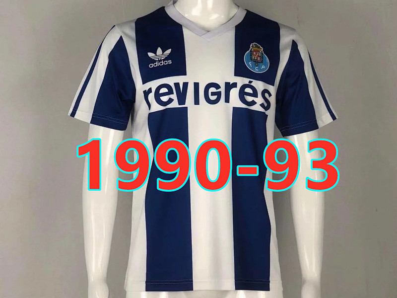 Porto Retro TopThai Quality Home Jersey S-2XL