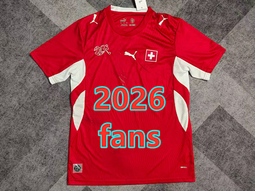 Switzerland Home Fans Version Jersey S-4XL