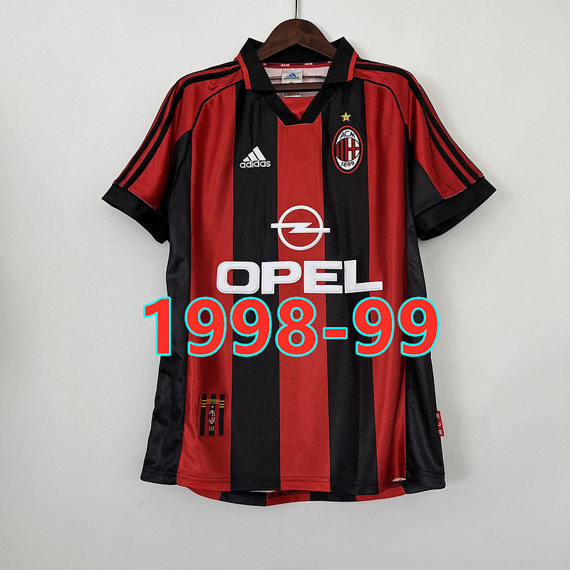 AC Milan Retro TopThai Quality Home Jersey S-2XL AC