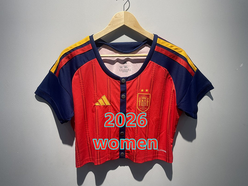 Spain Home Women Short 2 Stars Buckle S-2XL 2