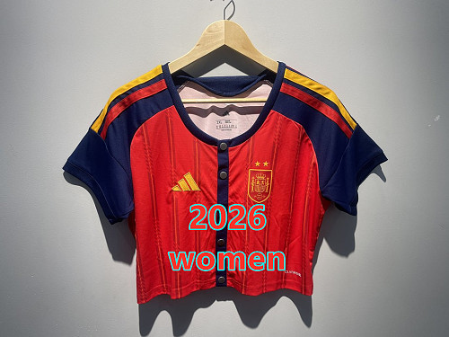 Spain Home Women Short 2 Stars Buckle S-2XL 2