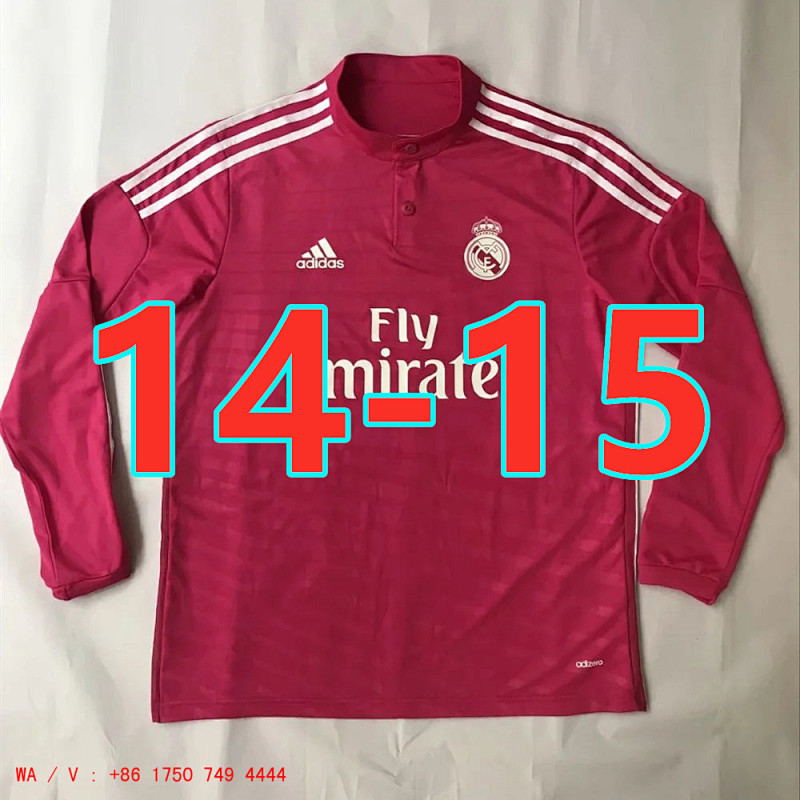 Real Madrid Retro Away Jersey Long Sleeve S-2XL
