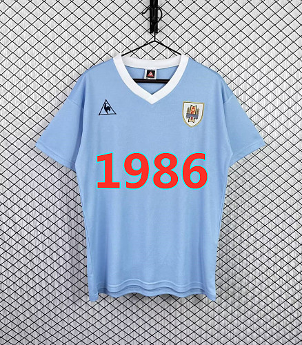 Uruguay Home Retro Fans Version Jersey S-2XL