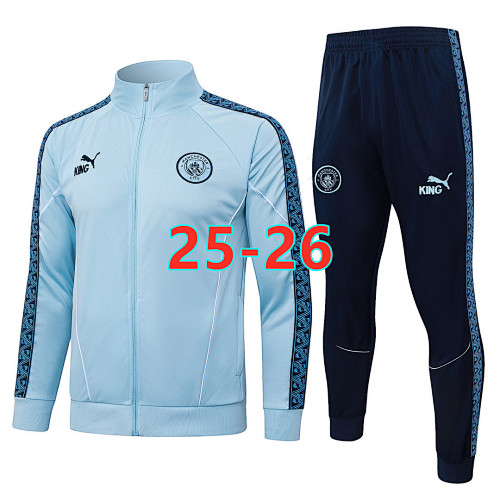 25-26 Manchester City Long Zipper Jacket S-2XL