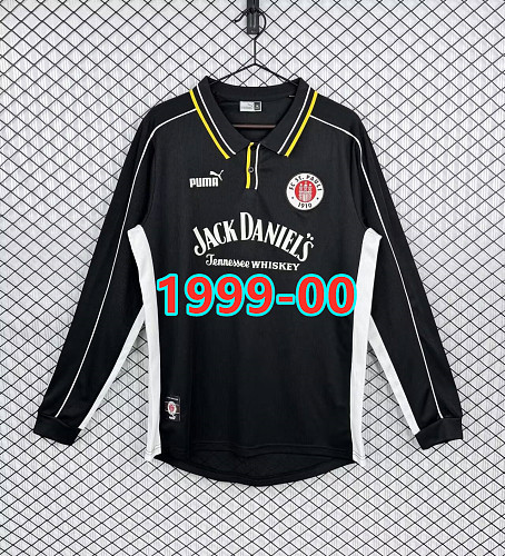 St. Pauli Away Retro Fans Long Sleeve Jersey S-2XL