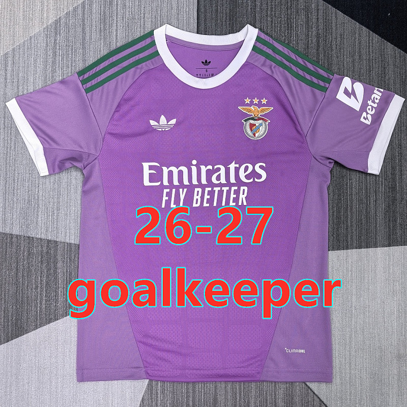 26-27 Benfica Goalkeeper Fans Version Jersey S-4XL