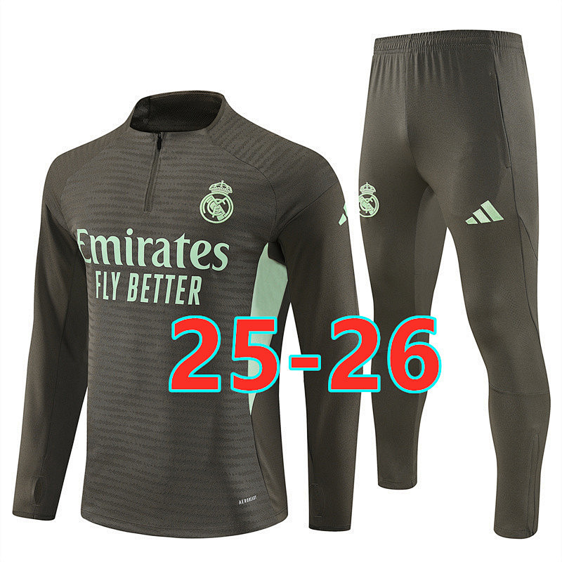 25-26 Real Madrid Player Long Sleeve Tracksuit S-2XL