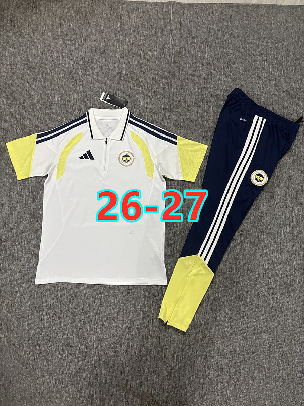26-27 Fenerbahce Polo Short Sleeve+pants Tracksuit S-3XL Polo