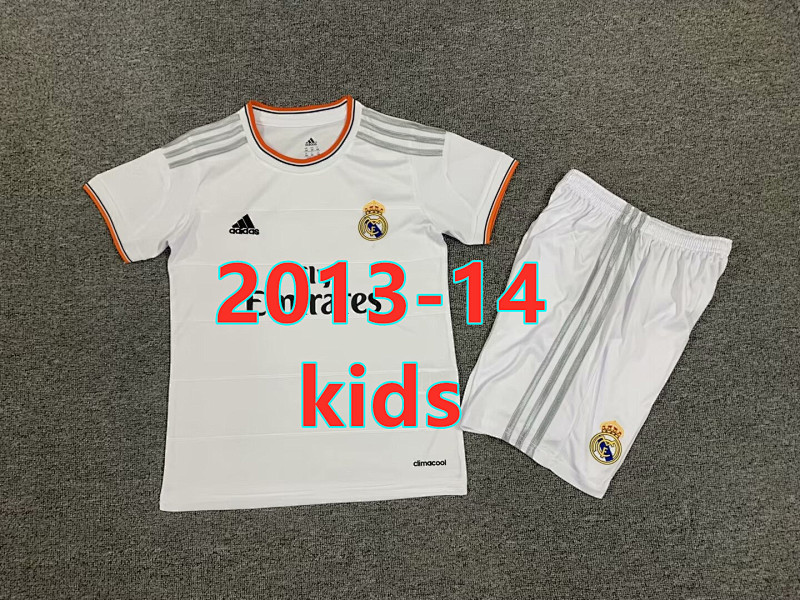 Real Madrid Home Retro Kids Jersey+shorts 16 -28