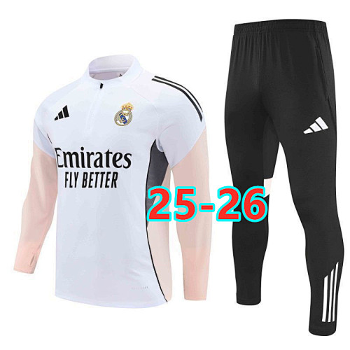 25-26 Real Madrid Long Sleeve Tracksuit S-2XL