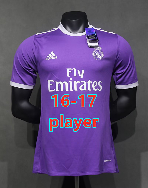 16-17 Real Madrid Away Player Retro Jersey S-3XL