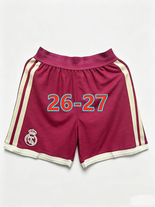 26-27 Real Madrid Third Player Version Shorts S-2XL