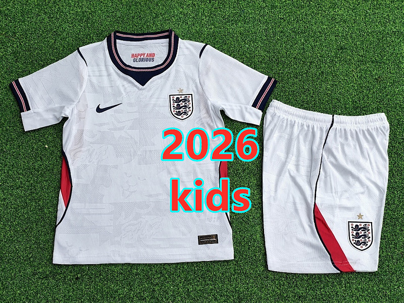 England Home Kids Player 8 Teams Kit 16 -28 8