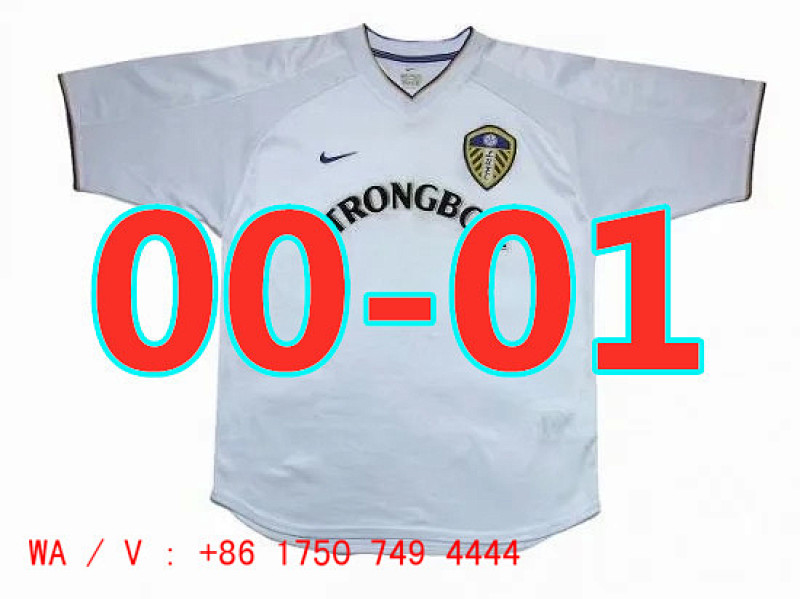 Leeds United Retro 00-01 TopThai Quality Home Jersey S-2XL