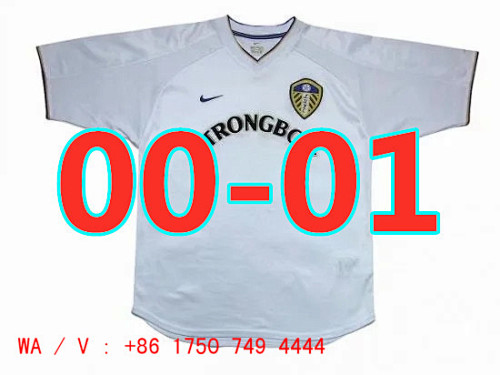 Leeds United Retro 00-01 TopThai Quality Home Jersey S-2XL
