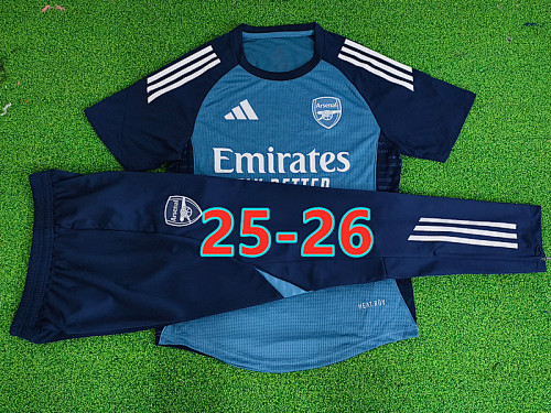 25-26 Arsenal Training Short Sleeve+pants Kit S-2XL
