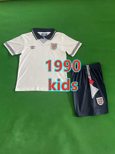England Home Retro Kids Jersey+shorts Kit 16 -28