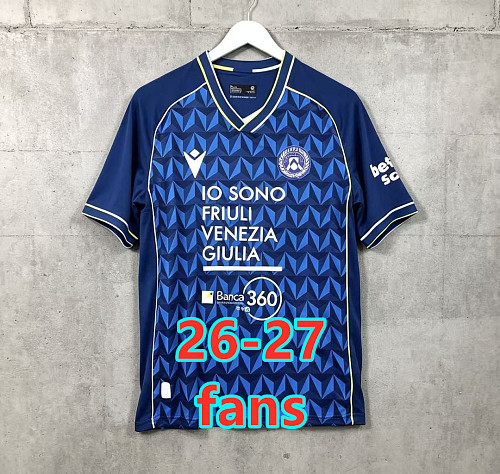 26-27 Udinese Away Fans Version Jersey S-3XL