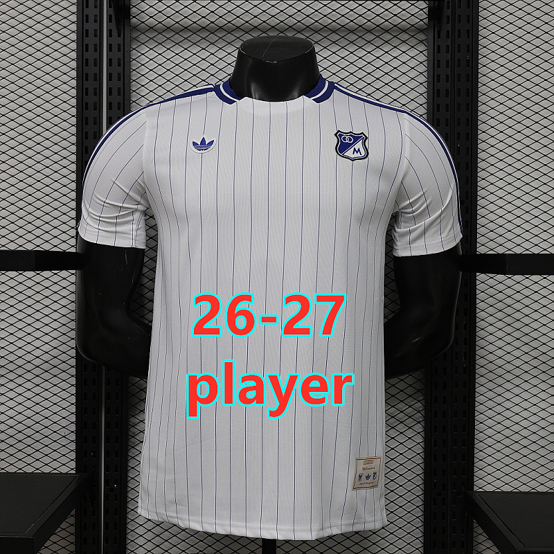 26-27 Millionarios Retro Player Version Jersey S-3XL