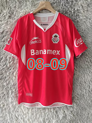 08-09 Toluca Home Retro Jersey S-3XL