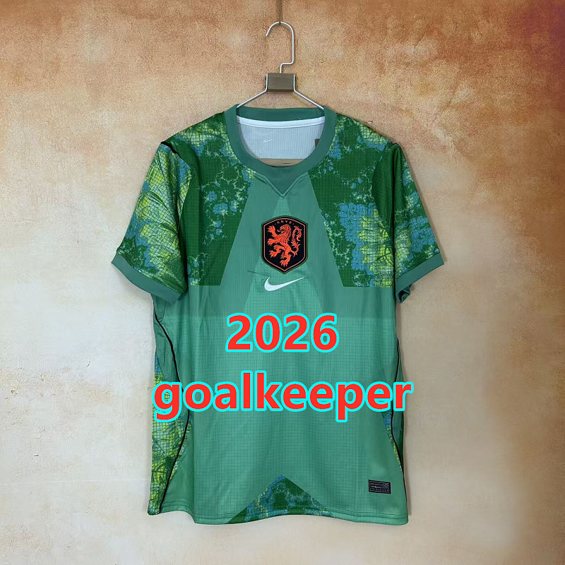 Netherlands Goalkeeper Fans Version Jersey S-4XL