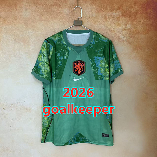 Netherlands Goalkeeper Fans Version Jersey S-4XL